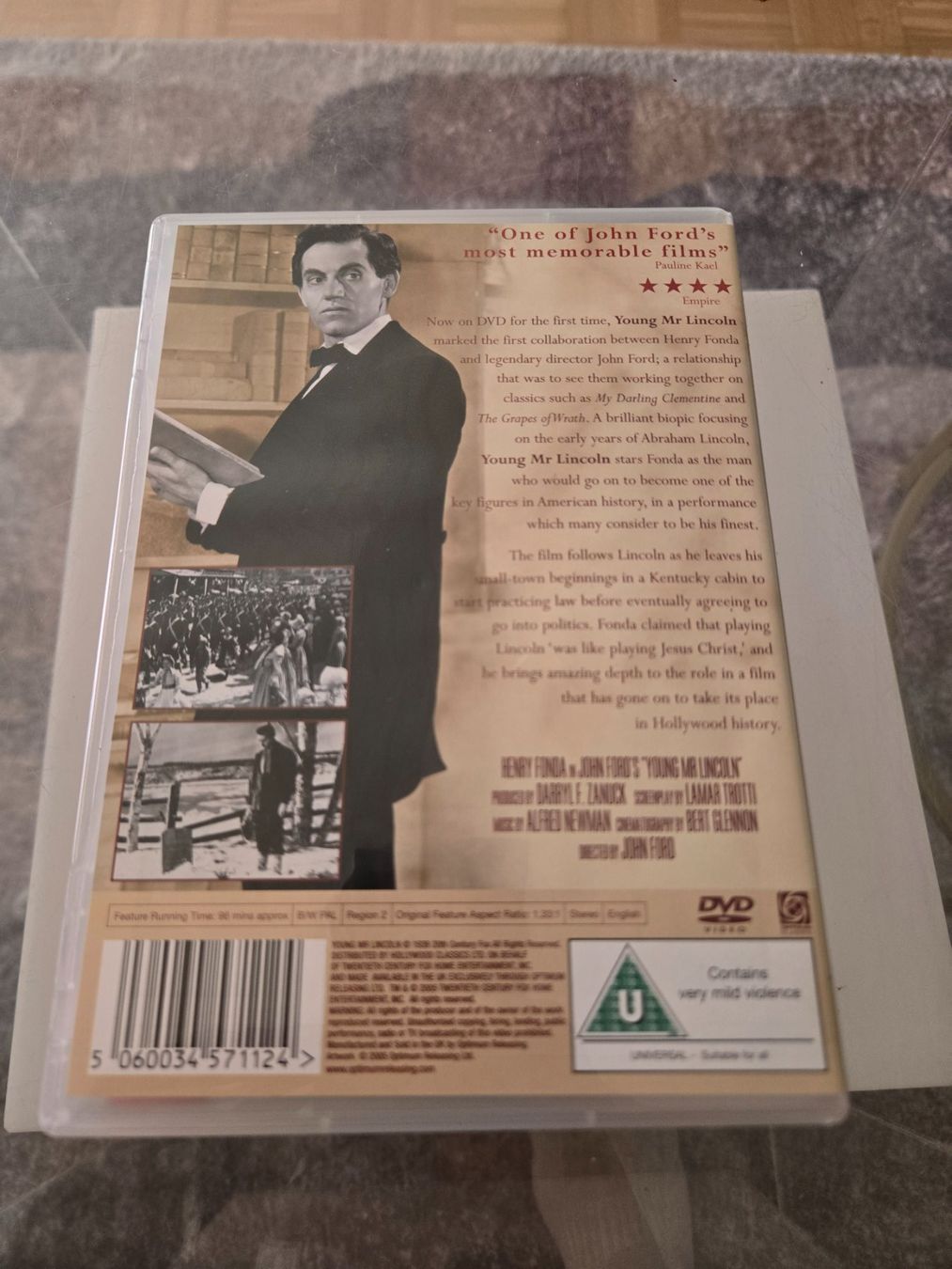 Tutti i DVDs: Young Mr Lincoln DVD – Usato da Bussigny venduto da Kfdlt 1