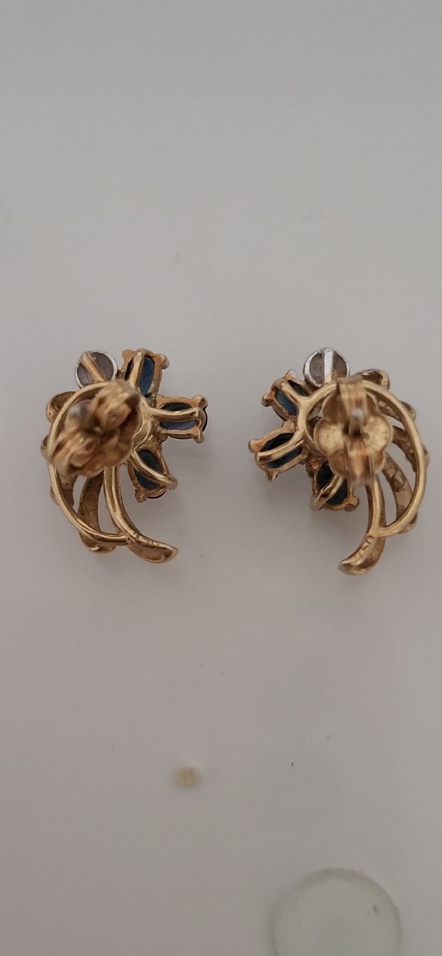 Orecchini pendenti & Orecchini a lobo: Fantastische Safir Ohrstecker mit Brillanten – Nuovo (secondo la descrizione) da Unterägeri venduto da Altgoldschmuck 4