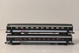 SBB 1 + 2 Kl Personenwagen Roco Spur N mit OVP