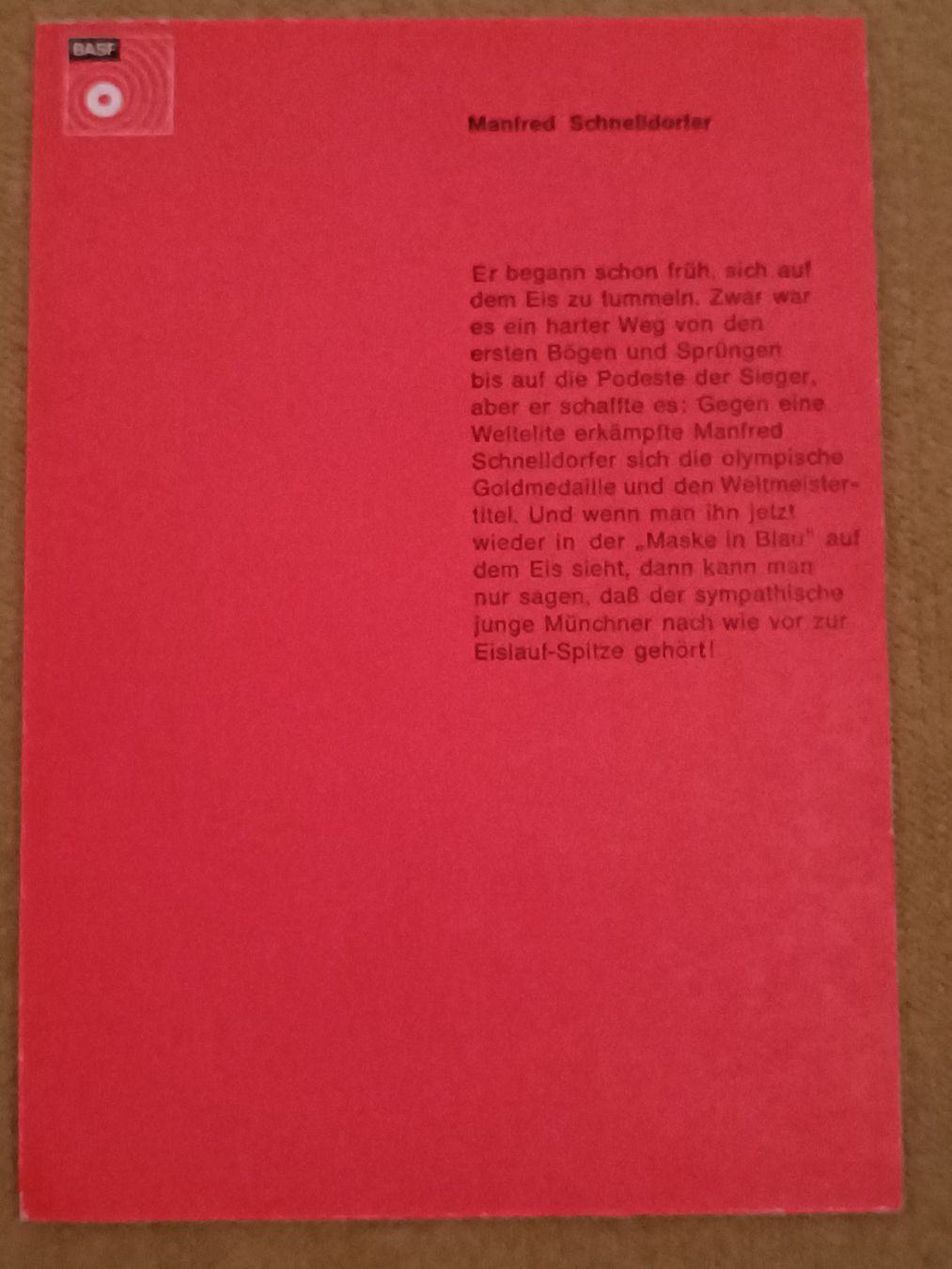 Autografi: Manfred Schnelldorfer - Olympiasieger – Usato da Menziken venduto da Autogramme 1