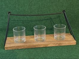 Tisch-Windlicht/Teelicht 3-er Set