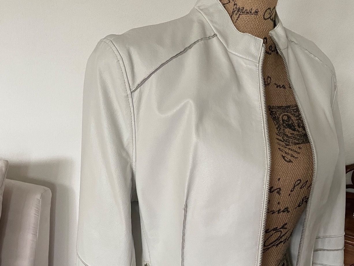 Giacche: Damen Lederjacke Gr. M / 38 weiss – Nuovo (secondo la descrizione) da Emmenbrücke venduto da Ladyboutique 5