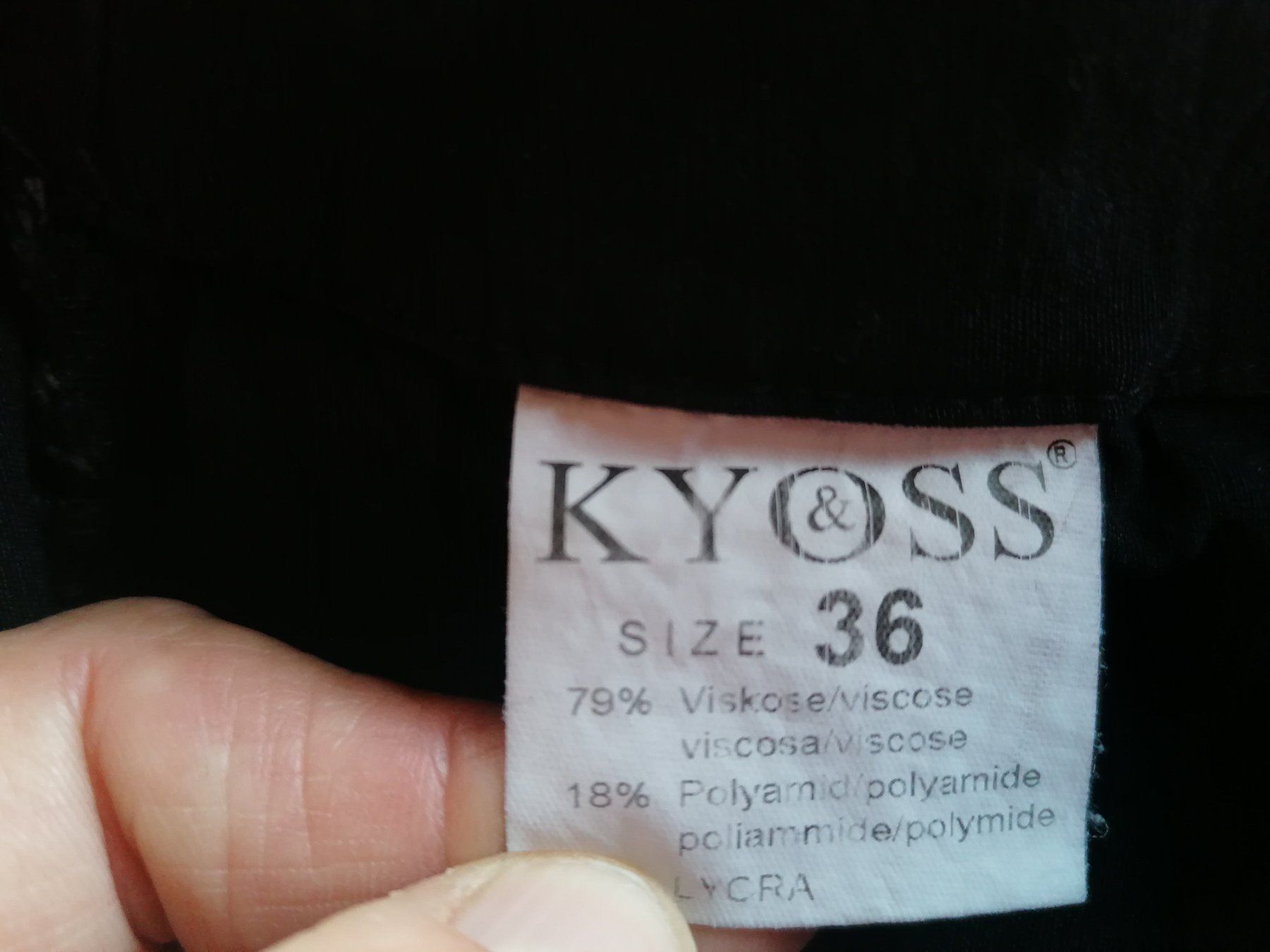 Pantalons: KYOSS Stretch Hose Schwarz Gr 36 – D'occasion à Bedigliora par Dolcezza0 4
