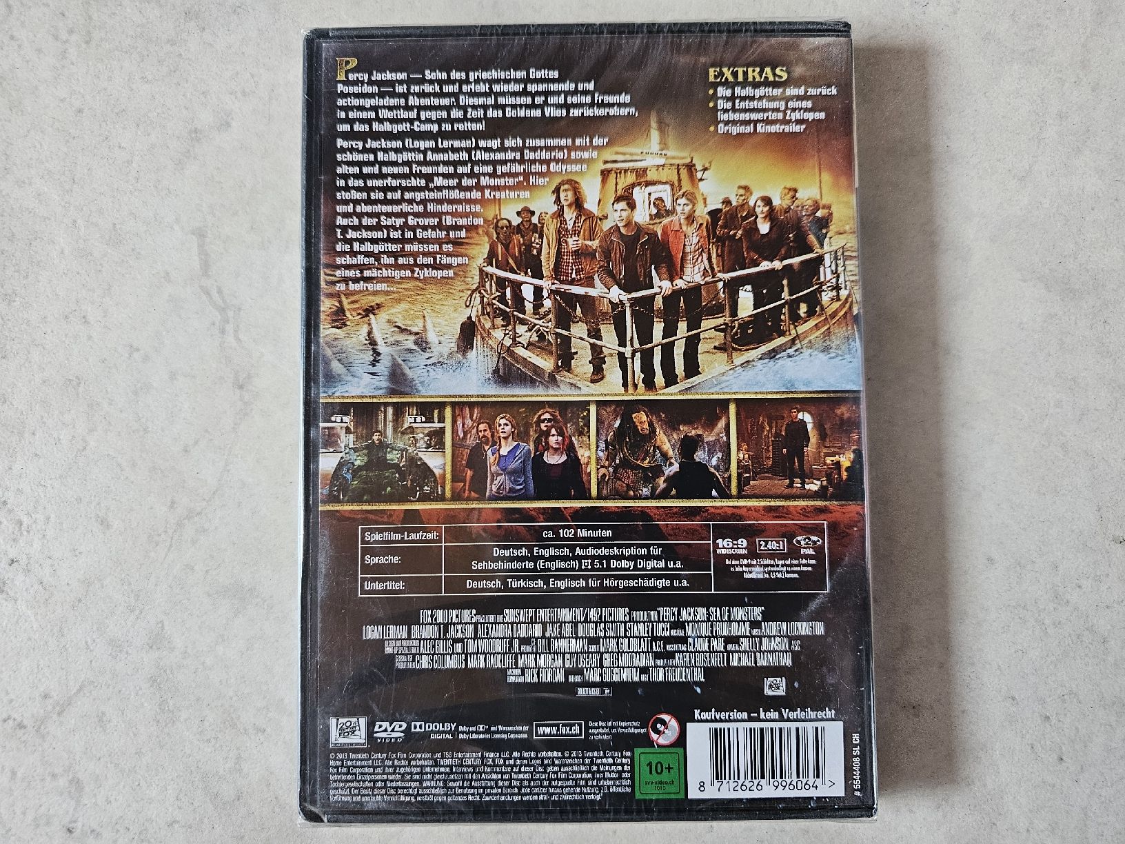 Tutti i DVDs: Percy Jackson - Im Bann des Zyklopen / Fabrikneu – Nuovo e nell'imballaggio originale da Schneisingen venduto da backstore24 1