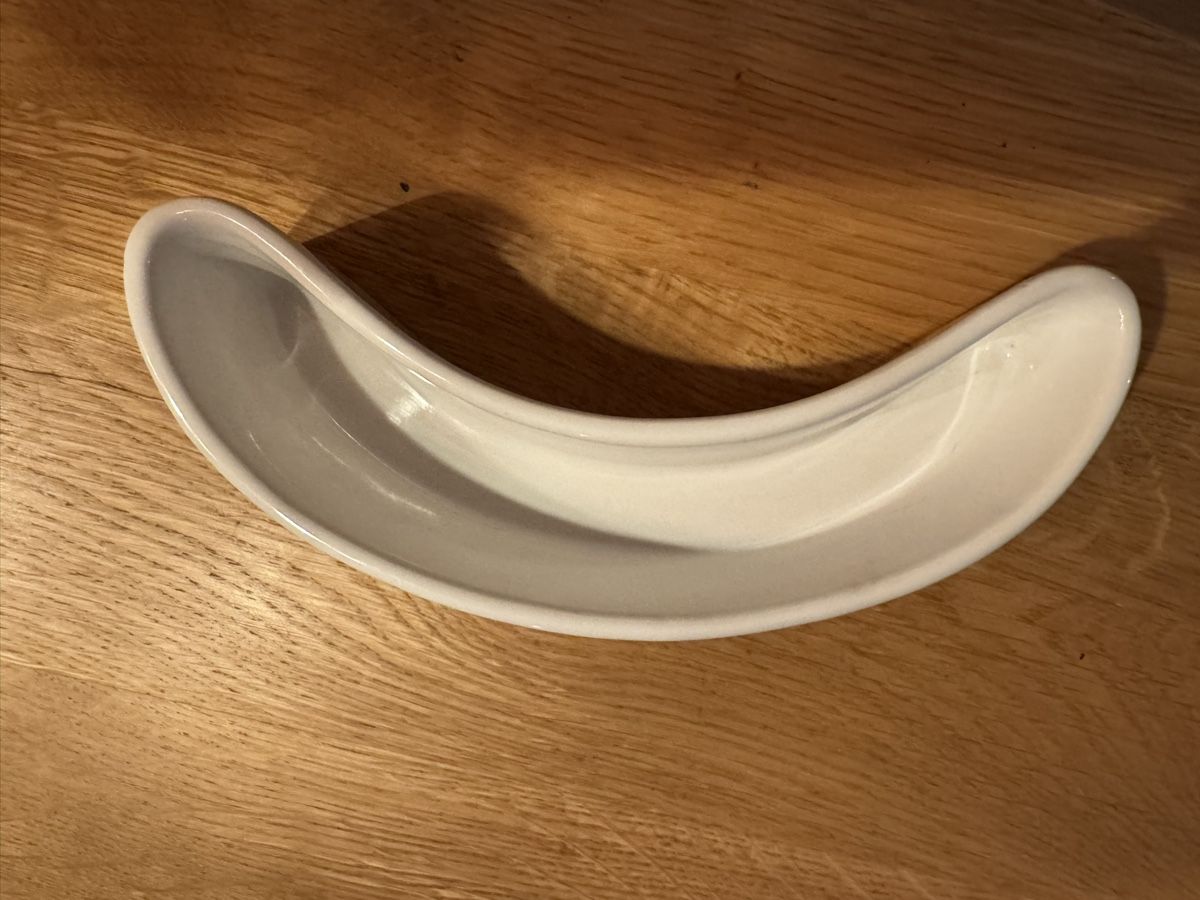 Micasa Piatti di portata: Micasa Schale in weiss banenform – Usato da Winkel venduto da Schorley 1