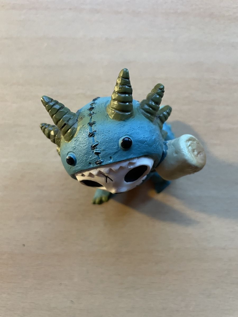Statuette: Figurine Dragon Squelette Gothique – Usato da Oron-la-Ville venduto da W.XIX 2