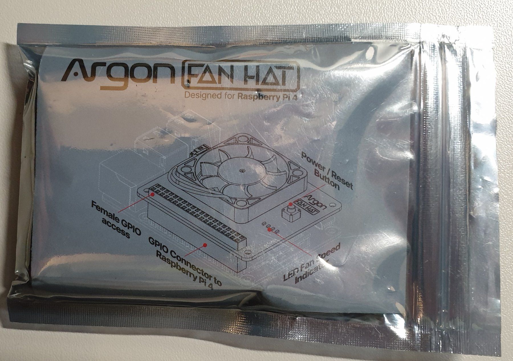 Raspberry Pi Componenti elettronici: Argon FAN Hat für Raspberry Pi – Nuovo e nell'imballaggio originale da Volketswil venduto da jul_hwb8 1