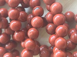 Strang echte roter Jaspis beads 6 mm