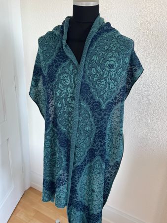 Colora Schal, Dunkelblau/Grün, NEU