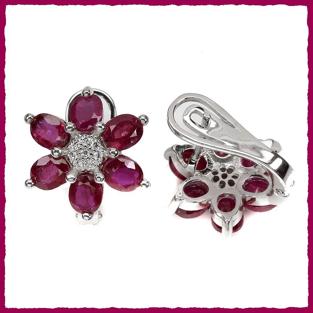 Orecchini pendenti & Orecchini a lobo: RED RUBY, Rubin 925 Silber Ohrringe – Nuovo e nell'imballaggio originale da Oberglatt ZH venduto da Goldfee1 2