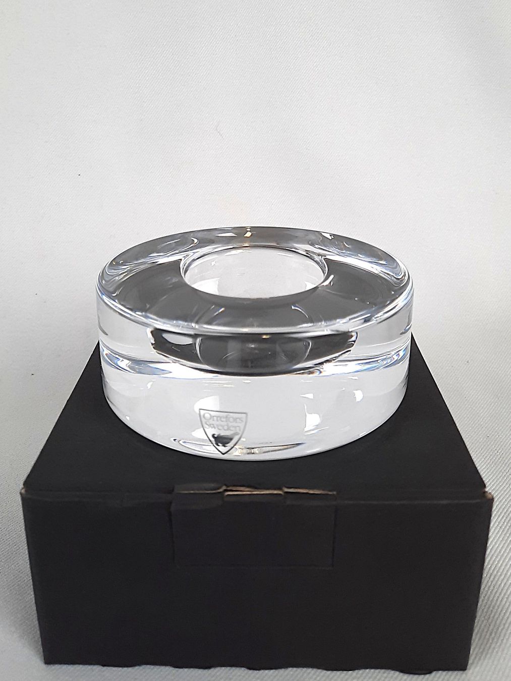 Kosta Boda Kerzenständer: ORREFORS Windlicht "Puck" 36mm – Neu (gemäss Beschreibung) aus Beinwil am See von Restwert_Beinwil 5