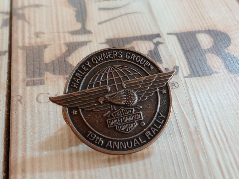Harley-Davidson HOG Rally Pin, 19. Annual Rally, Top! (Neuf (Voir ...