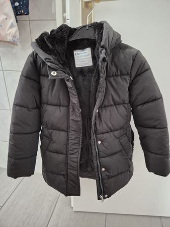 Kinder-Winterjacke , Schwarz –Gr.128– Top Zustand