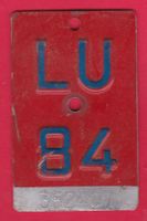 VELONUMMER / FAHRRADSCHILD, LU 84