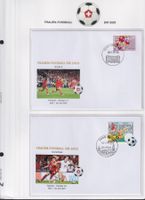 2025+2026, FUSSBALL WM, zwei Blätter mit 3 FDC's, limitiert.