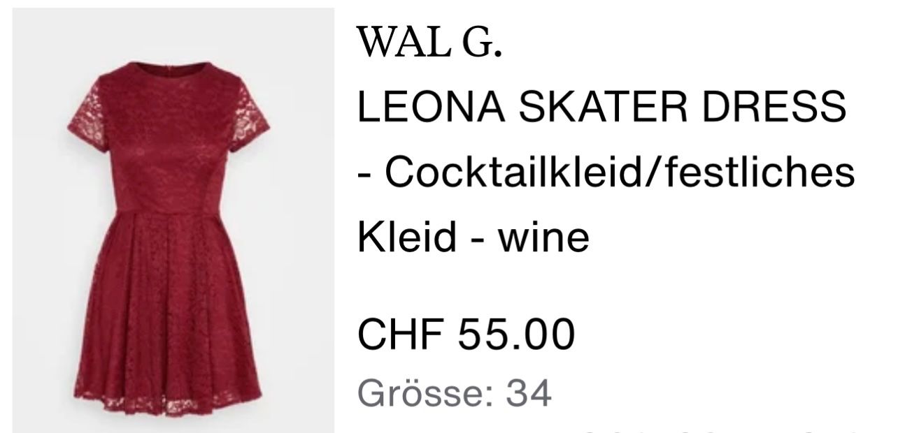 Wal G. Vestiti: NEU! Spitzenkleid von WalG Gr.XS – Nuovo e nell'imballaggio originale da Schönenwerd venduto da d.chiara 9