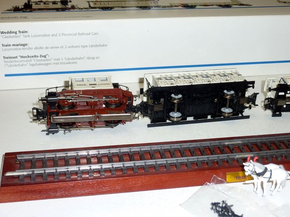 Märklin Modellini di ferrovie: Märklin HO-Wechselstrom Hochzeits-Zug / "Digital" – Nuovo (secondo la descrizione) da Melchnau venduto da Lhofer 5