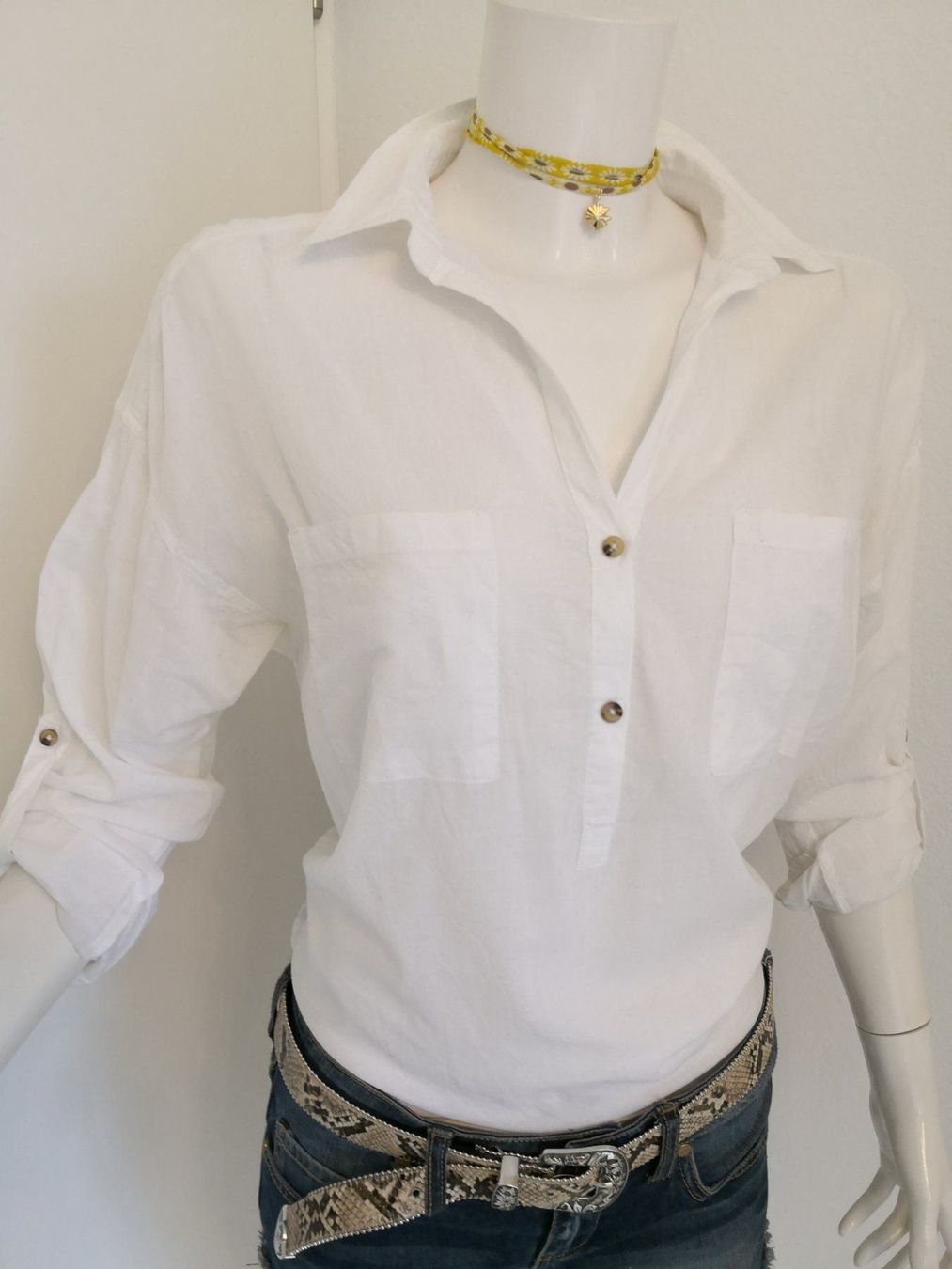 Mango Blusen: 🤩MANGO BAUMWOLL-BLUSE WEISS & D&G P. – Gebraucht aus Olten von Naja-Twins-Twins 8
