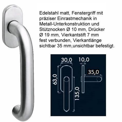 Finestre: 2x Fenstergriffe unsichtbar verschraubt – Nuovo e nell'imballaggio originale da Reinach AG venduto da Amroch 3