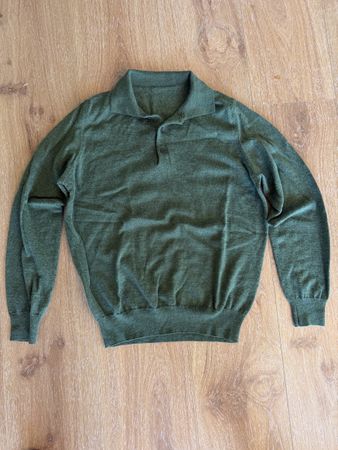 Herren Pullover grün Kragen Grösse M guter Zustand