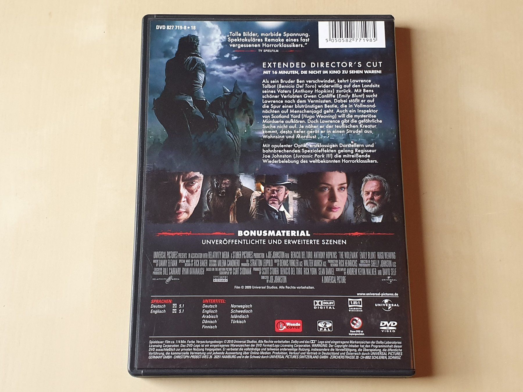Tutti i DVDs: Wolfman – Usato da Stansstad venduto da collectorsshop 1