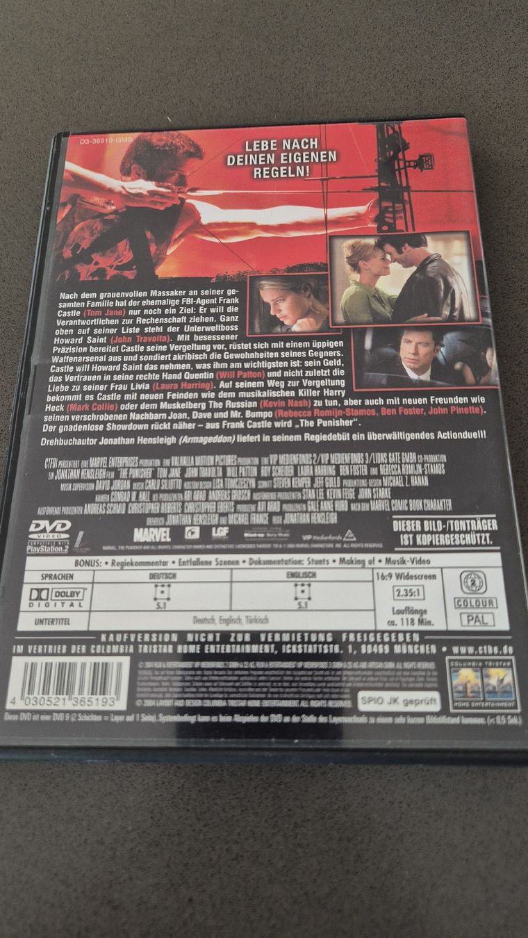 Tutti i DVDs: DVD The Punisher Extended Version – Usato da Auw venduto da Goldflimmer 1