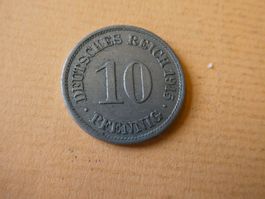 Dt. Reich 1915 A, 10 Pfennig