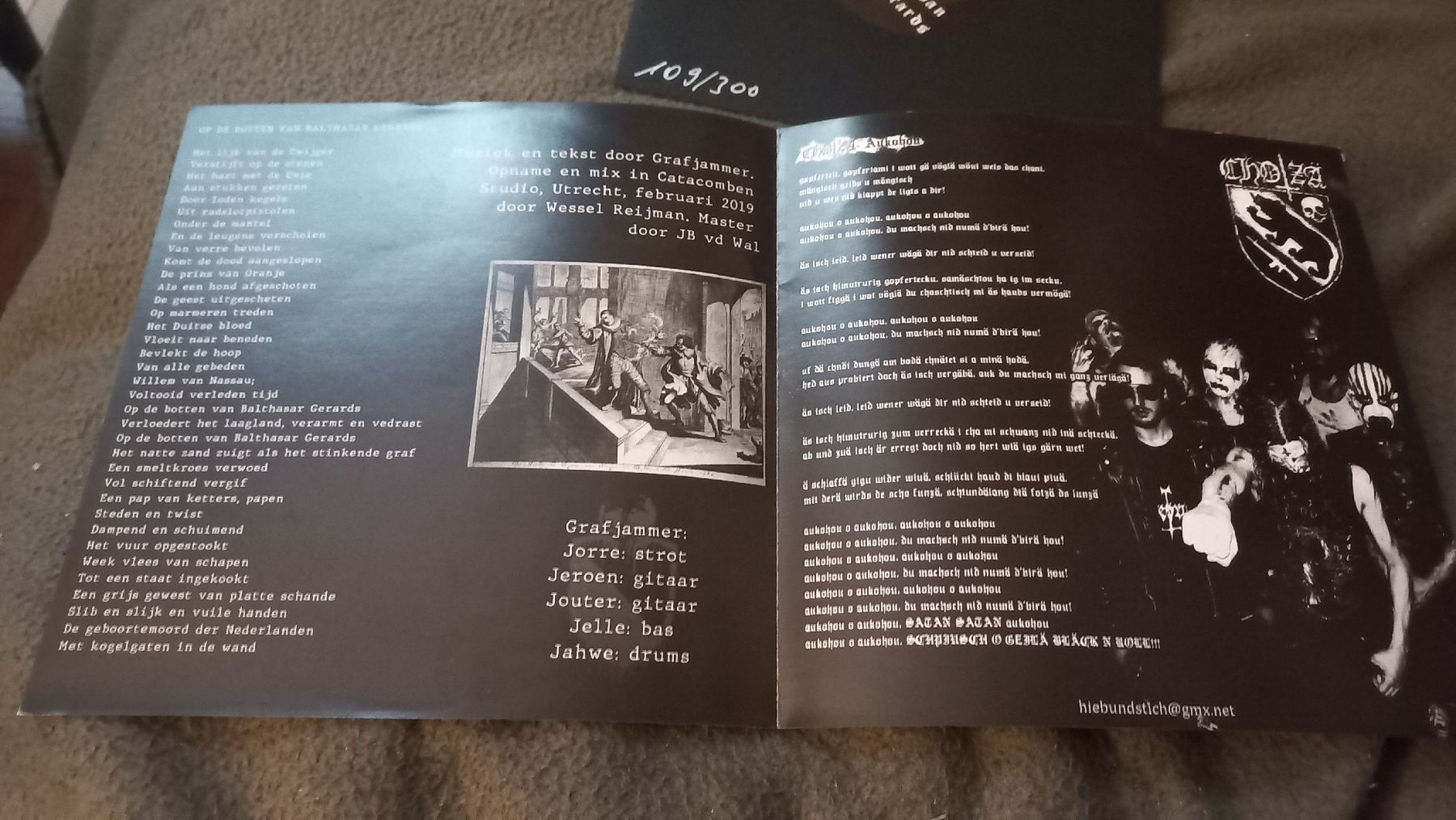 Dischi in vinile: Chötza/Grafjammer-Split 7" Vinyl LP BLACK METAL – Usato da Olten venduto da Donatello1984 3