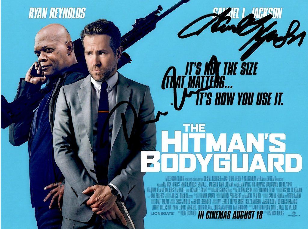 Autografi: HITMAN Ryan REYNOLDS Samuel L. JACKSON / AUTOGRAMME – Usato da Egg b. Zürich venduto da bunny-dieter