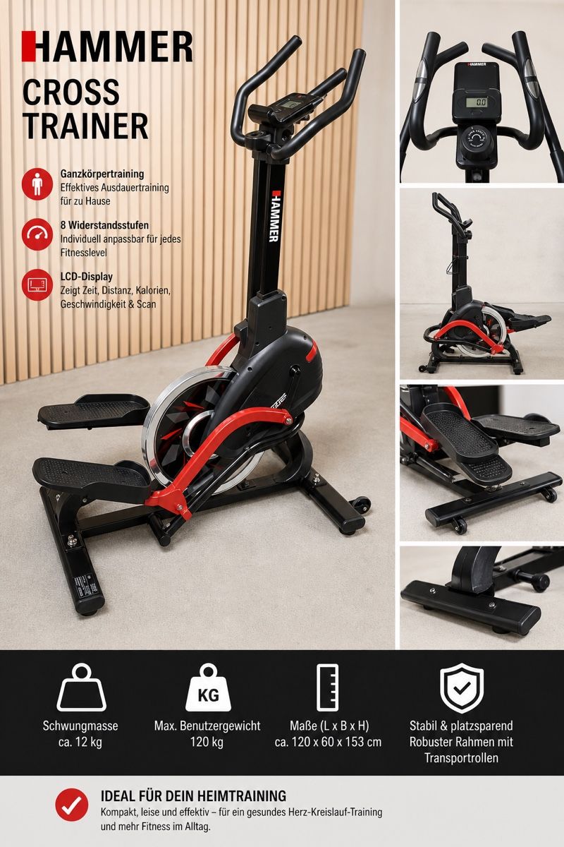 Hometrainer: Crosstrainer Hammer  – Usato da Bülach venduto da aes_vd5b