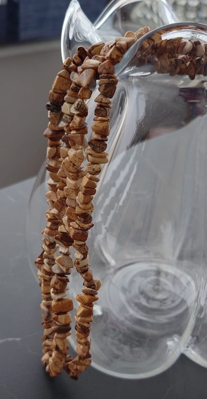 Catenine: Halsketten aus Honig hellen SteinSplitter / Länge 90cm – Usato da Neuhausen venduto da MonoCeros 4