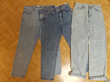 Drei Damen Jeans Hosen Pull and Bear Blau Grösse 36