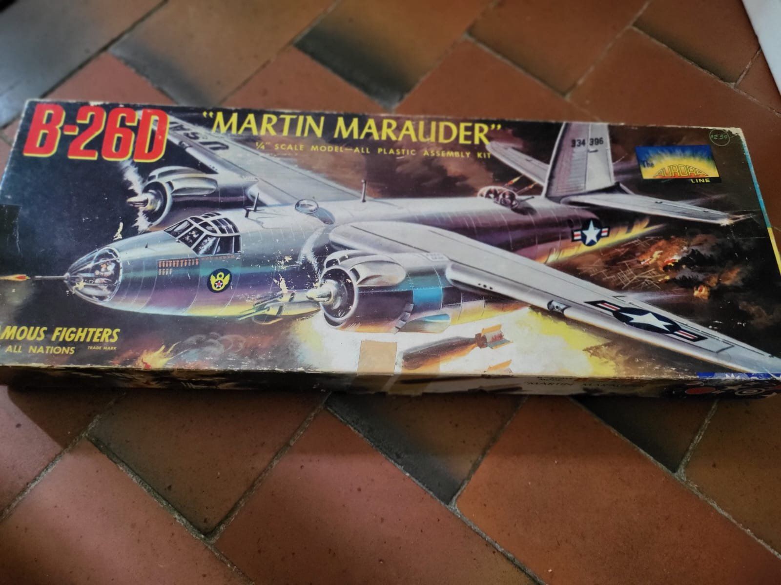 Kit di modellismo & Modellini statici: Aurora B-26D Martin Marauder 1/4" Scale Model Kit ca 1955 – Nuovo (secondo la descrizione) da Sonceboz-Sombeval venduto da ant_cd5j 2