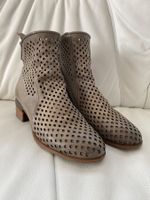 Stiefeletten grau Leder gelocht Grösse 39 Marke A.S. 98