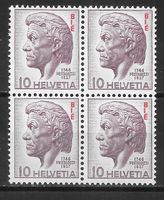 Viererblock BIE (D V) 22 ** Abart Strich oberhalb Stirn