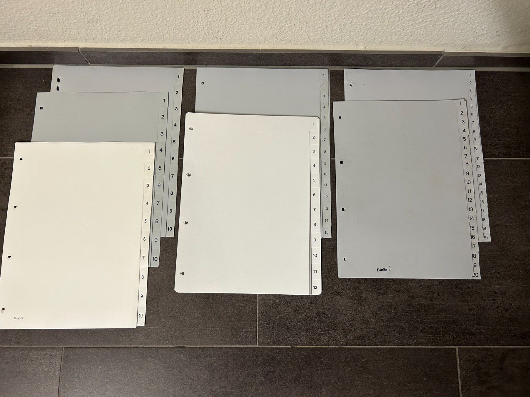 Raccoglitori: Zahlenregister A4 / 7 Stück – Usato da Hagendorn venduto da Teora66