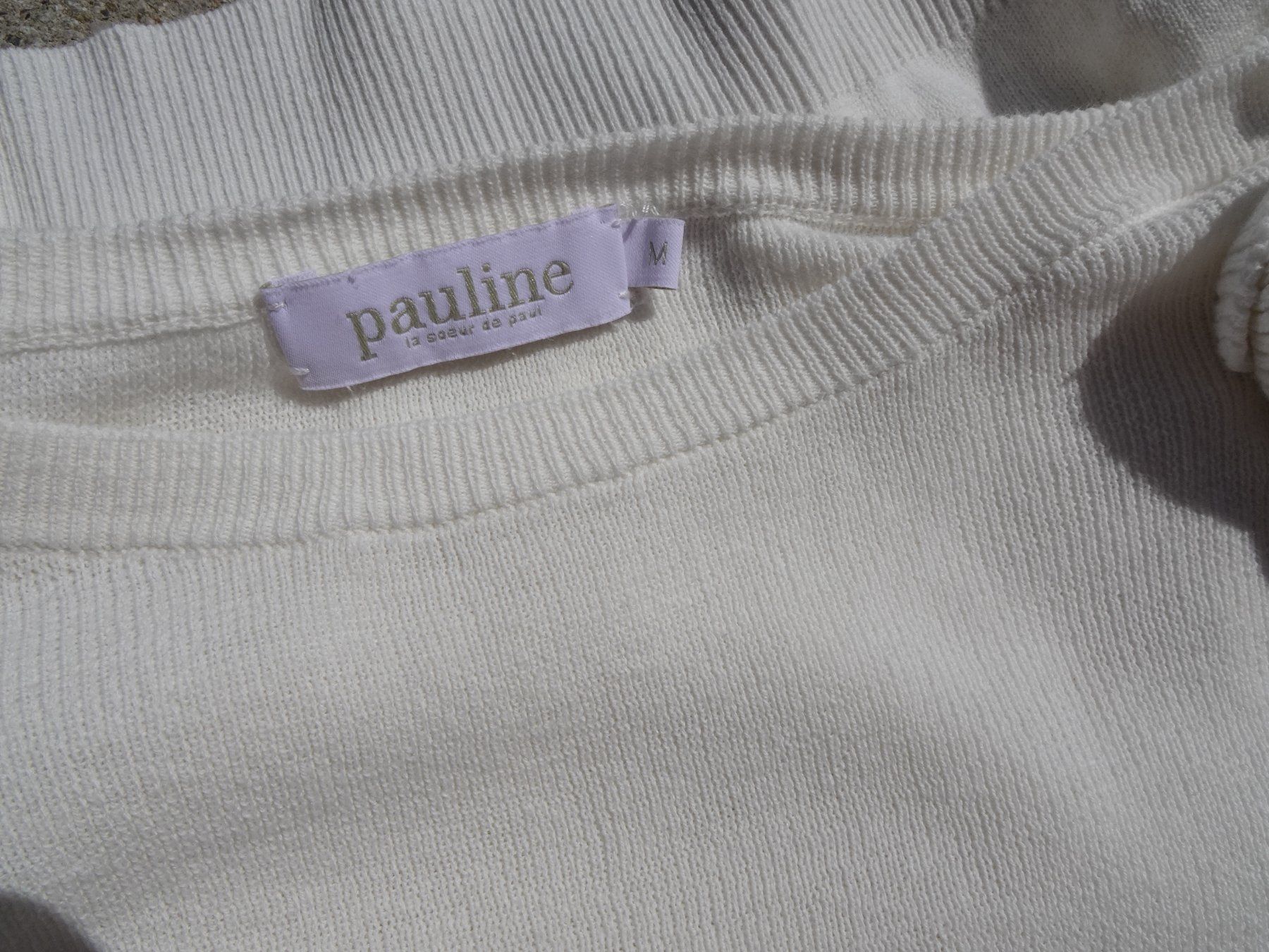 Maglioni & Felpe: Pullover weiss/creme Pauline Gr. M Seide Blumen – Usato da Winterthur venduto da blumeblau77 4