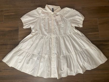 Zara Kleid gestufft oversized weiss Gr. XL NEU