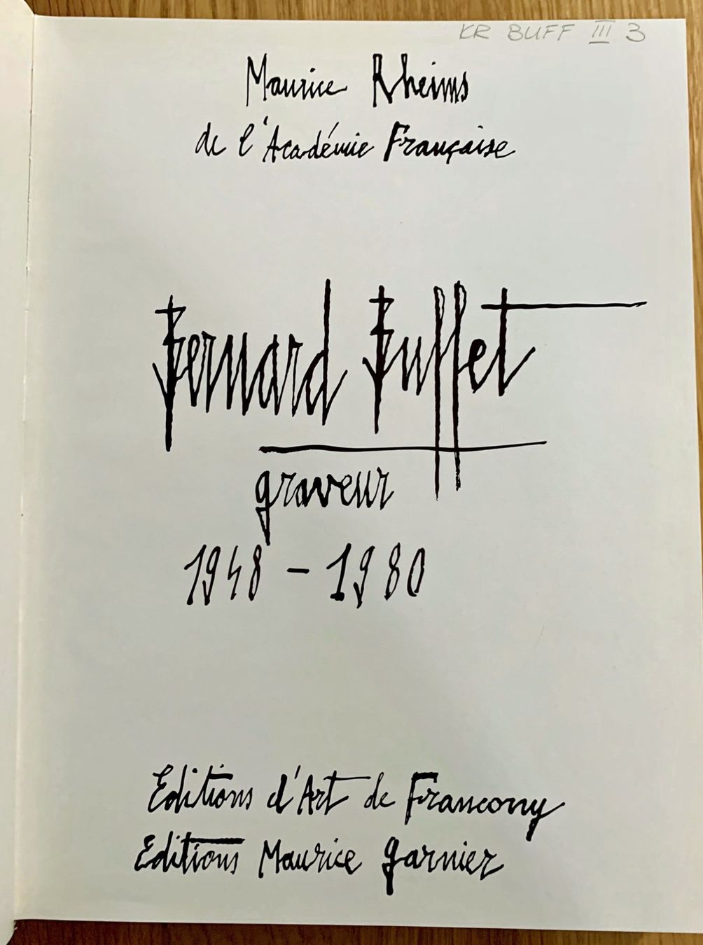 Dipinti: Bernard Buffet, handkolorierte Radierung – Usato da Regensdorf venduto da JoergR 6