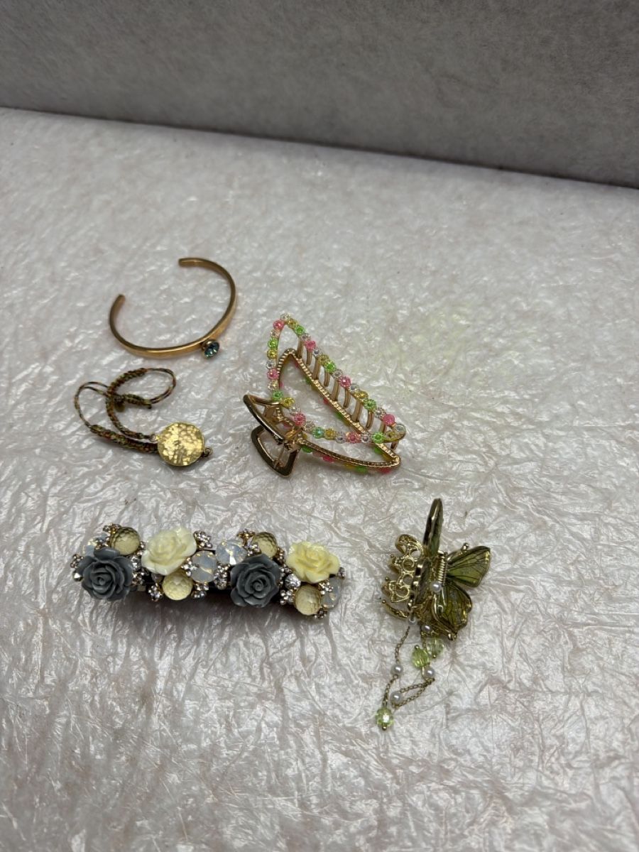 Accessori per capelli: schmuck-Set: Spange, Haarclip usw. – Nuovo (secondo la descrizione) da Rotkreuz venduto da perlengott
