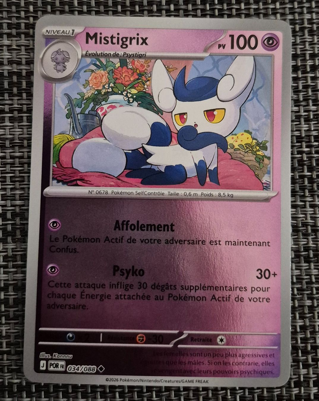 Pokémon Sammelbilder & Trading cards: MISTIGRIX 034/088 REVERSE ÉQUILIBRE PARFAIT 2026 FRANÇAIS – Gebraucht aus Grand-Lancy von luc111