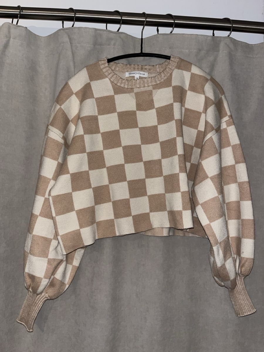 Maglioni & Felpe: Tramontana Pullover mit Schachbrettmuster, Grösse M – Usato da Wohlen b. Bern venduto da Ricarda_2000