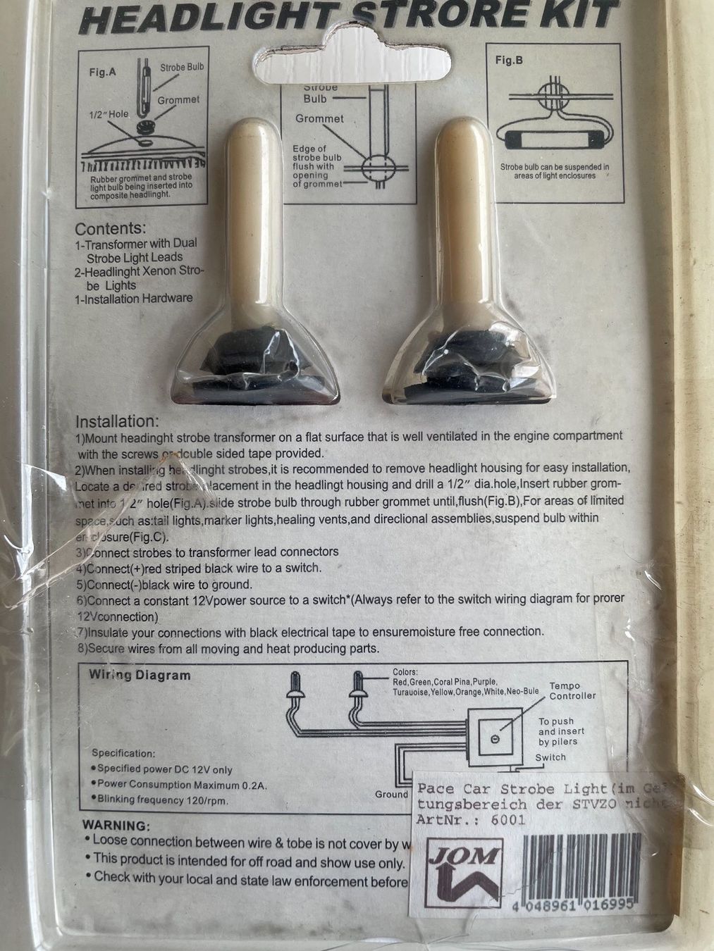 Alle Autoersatzteile: TYPE R - Kit Lampes FLASH Stroboscopiques  Auto moto quad – Neu und originalverpackt aus Denges von Ricautomotive 2