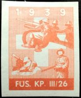 Soldatenmarke 2.WK, Füs Kp III/26, rotora, ges, Wi Inf 239-2