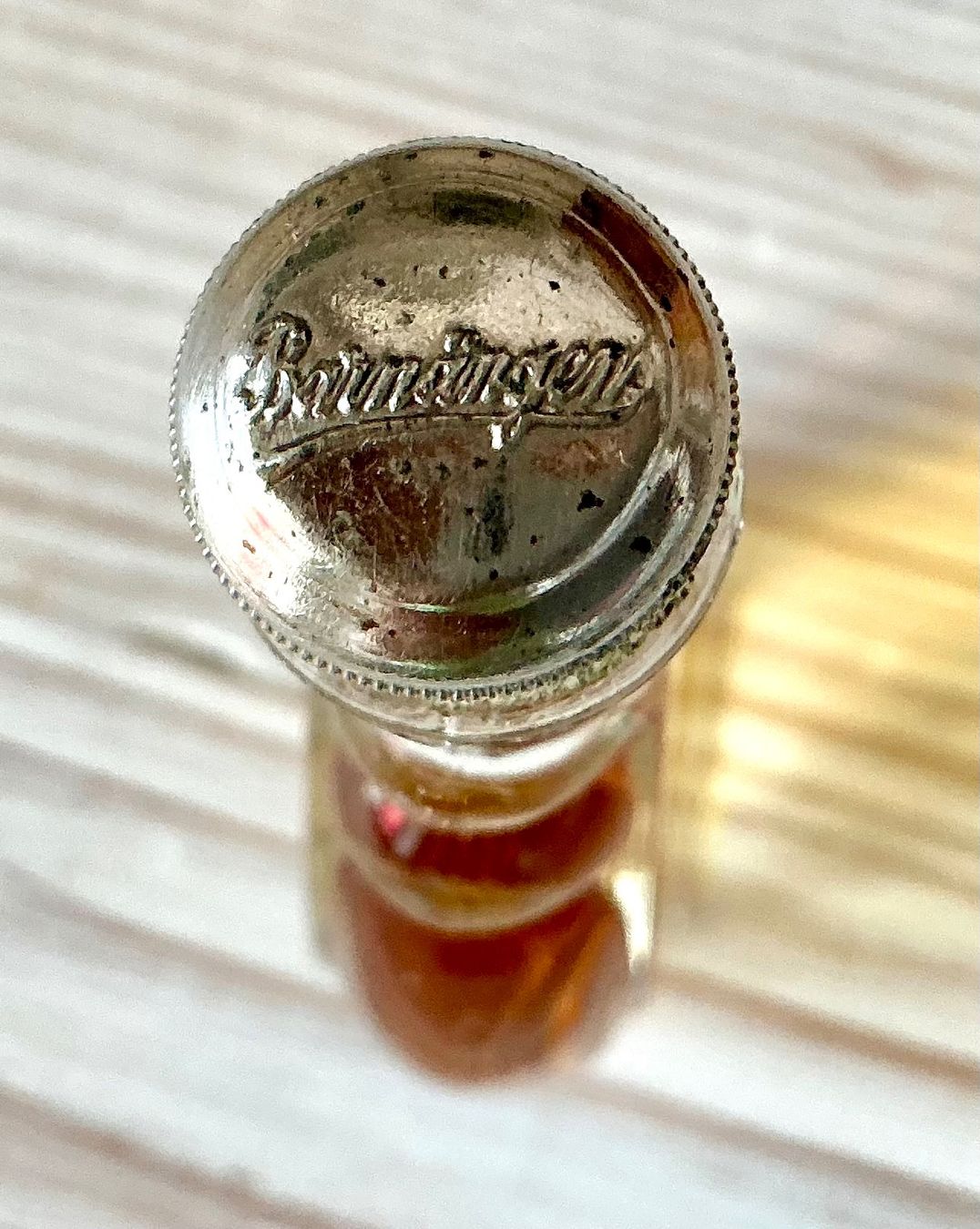 Bottiglie: URALTES FLÄSCHEN MITORIGINAL IMHALT 1910 ER - 20 ER JAHRE – Usato da Zell LU venduto da Silvermemory 2