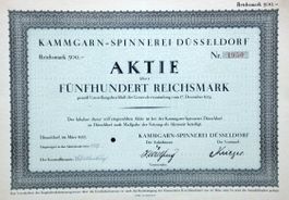 Kammgarn-Spinnerei Düsseldorf - 1925