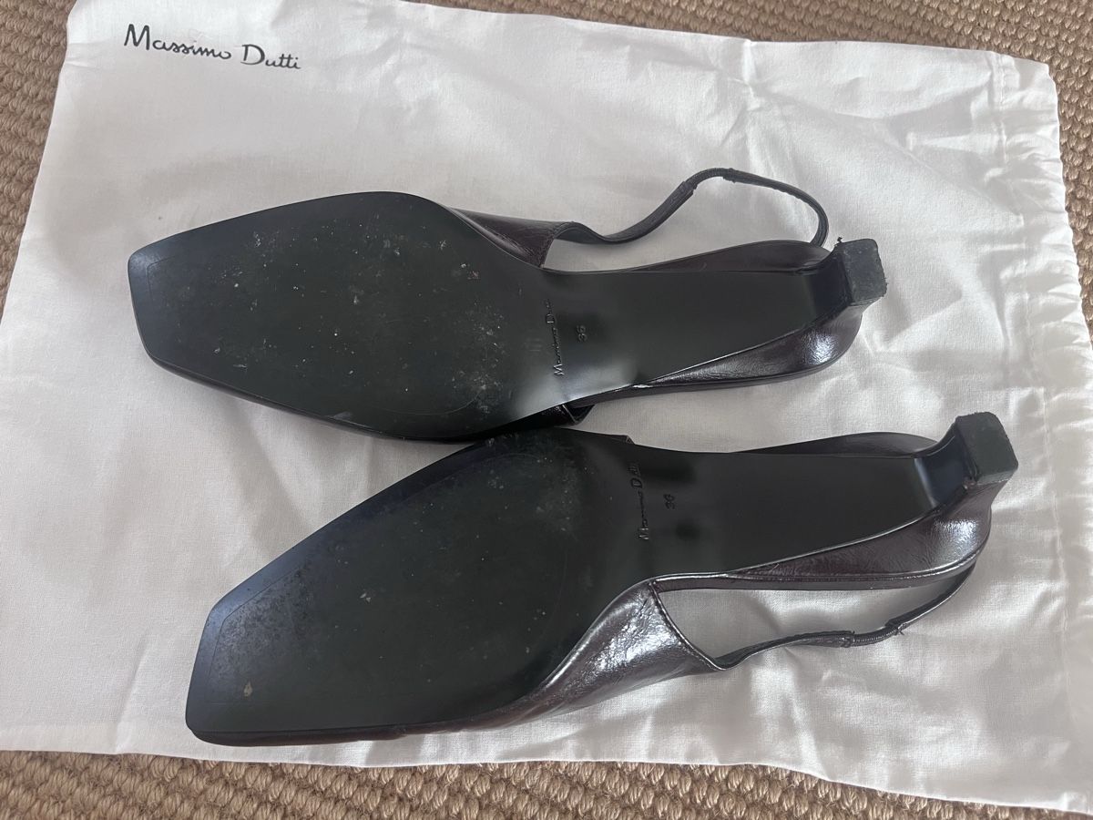 Massimo Dutti Scarpe da donna: Massimo Dutti Sling Pumps Leder braun  Gr. 36 – Usato da Arbon venduto da chu_s85c 1