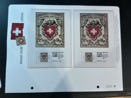 Briefmarken Basler Taube 2.50 Rp WebStamp 2er Bogen neu