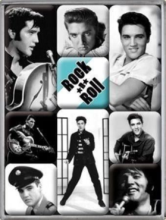 Calamite: 9-teiliges Magnet-Set Elvis – Nuovo e nell'imballaggio originale da Ennetbürgen venduto da open24shop