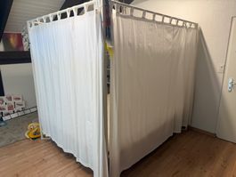 Himmelbett FlowSleeping Bettsystem mit Nachttisch, Wildeiche
